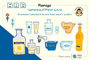 Pastis French Culture Illustrations, a Food Illustration by Peg Design (Thumbnail 1 of 6)