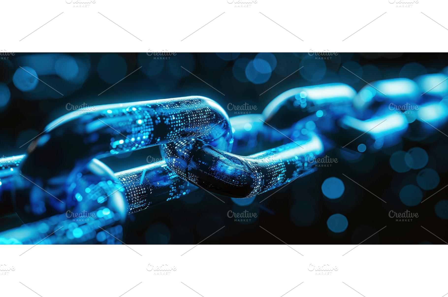 Blue Digital Blockchain Chain, a Technology Photo by piter.goskov