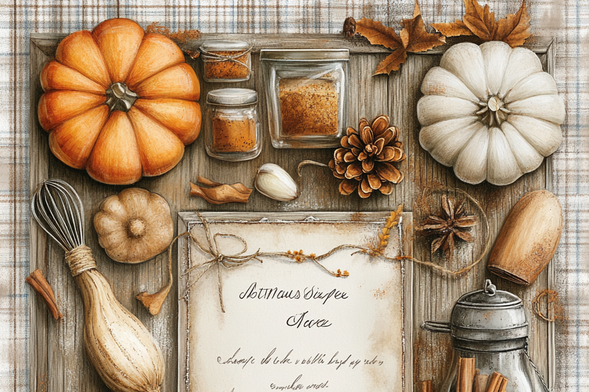 Autumn Spice Recipe Card, a Background Graphic by Printable Treasure (Photo 7 of 8)