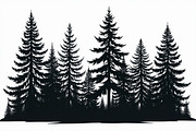 Majestic pine trees silhouette, an Illustration by Amazin_art (Thumbnail 7 of 11)