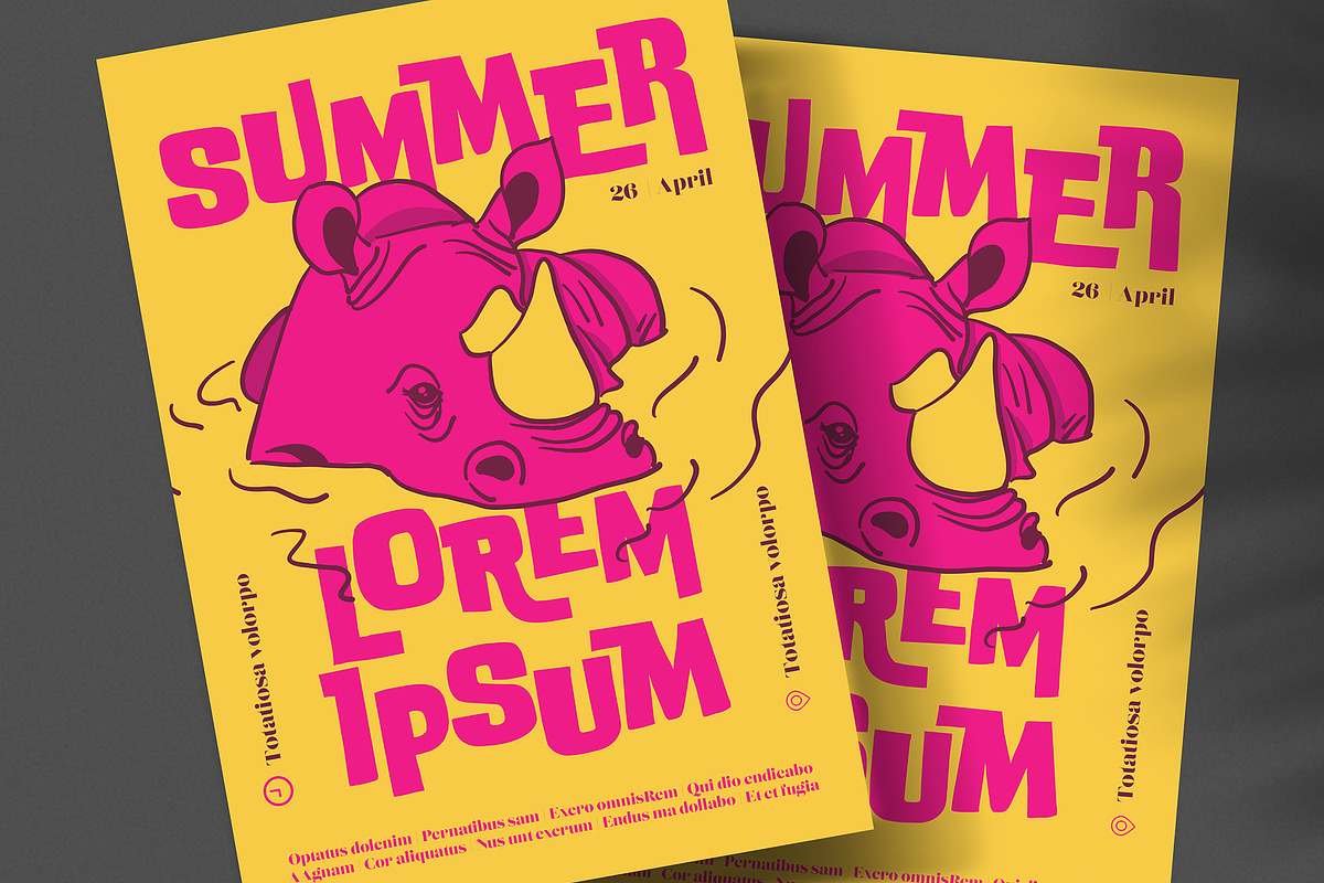 Illustrated Event Poster, a Poster Template by wavebreak