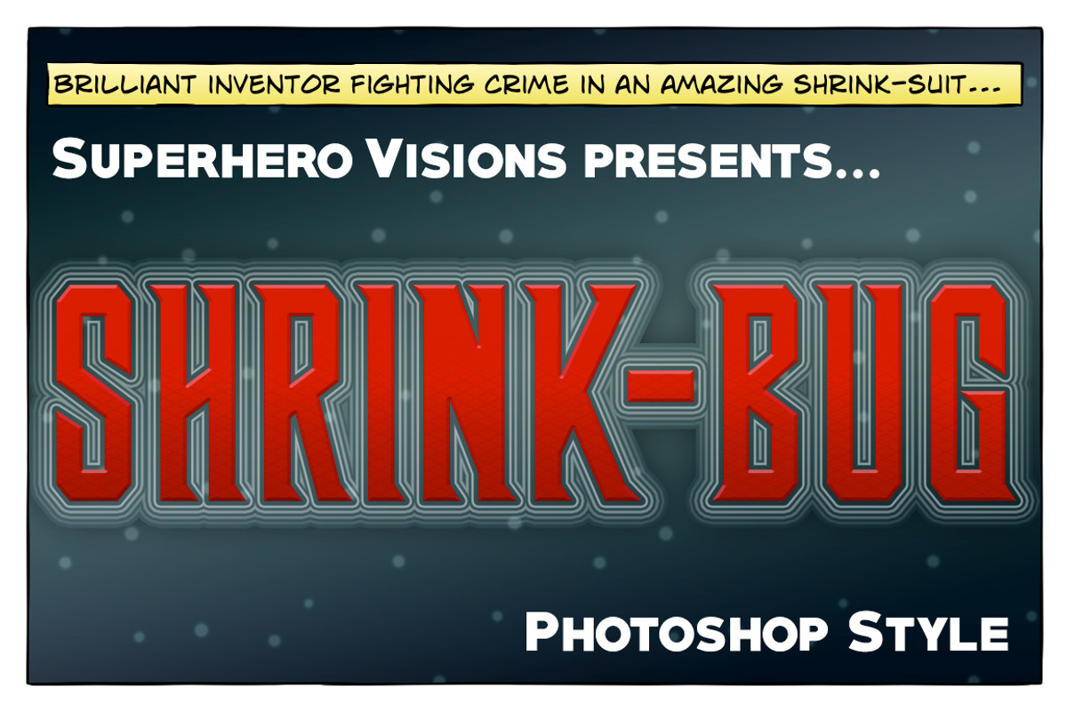 10 Photoshop Styles: Superheroes v1, a Layer Style Add-On by SuperheroVisions (Photo 9 of 15)