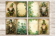 St. Patricks Day Gnomes Junk Journal, a Seasonal Illustration by GlamArtZhanna (Thumbnail 2 of 10)
