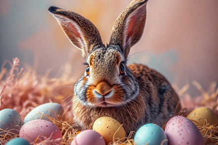 Pastel Eggs Easter Bunny image, a Holiday Photo by ComfortQ