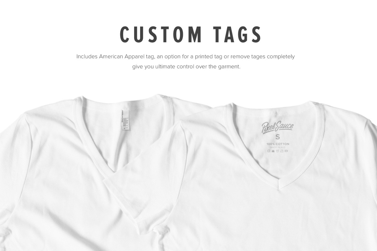 Premium Girls V-Neck T-Shirt Mock Up, a Shirt Mockup by Pixel Sauce™ (Photo 7 of 7)