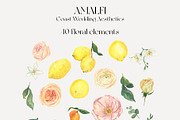 Amalfi Coast Mediterranean Wedding, a Decorative Illustration by Catch the Dream Art (Thumbnail 12 of 17)