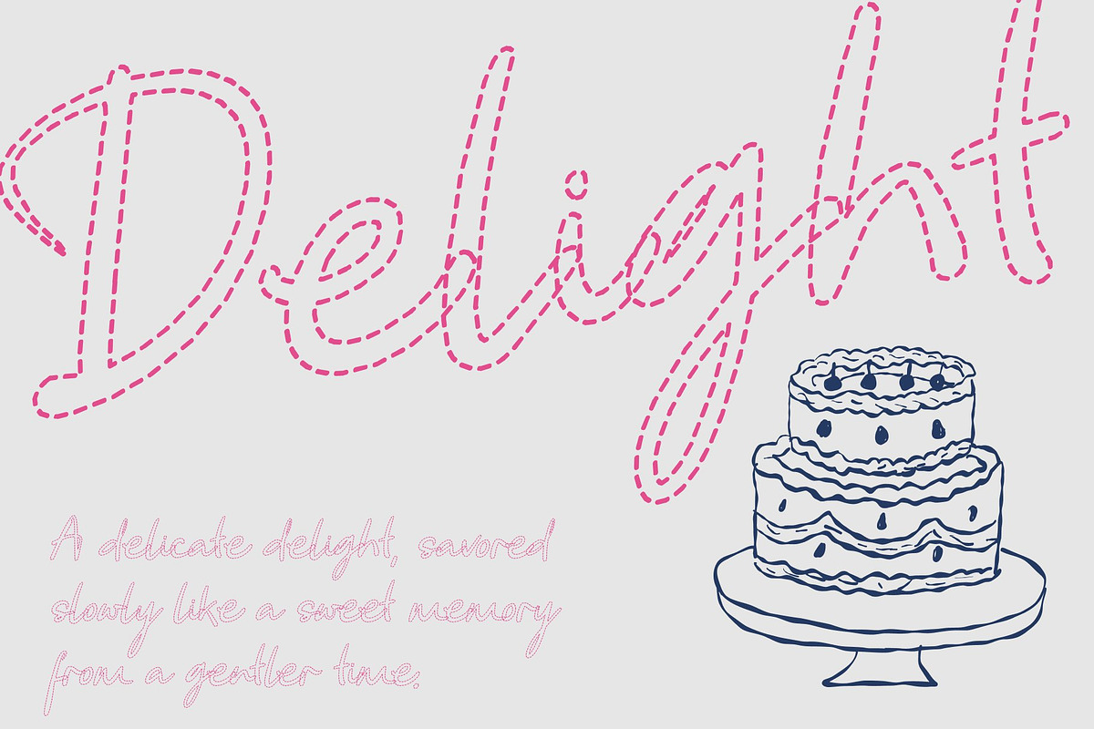 CS Alyaka Dashed, a Script Font by Craft Supply Co. (Photo 5 of 8)