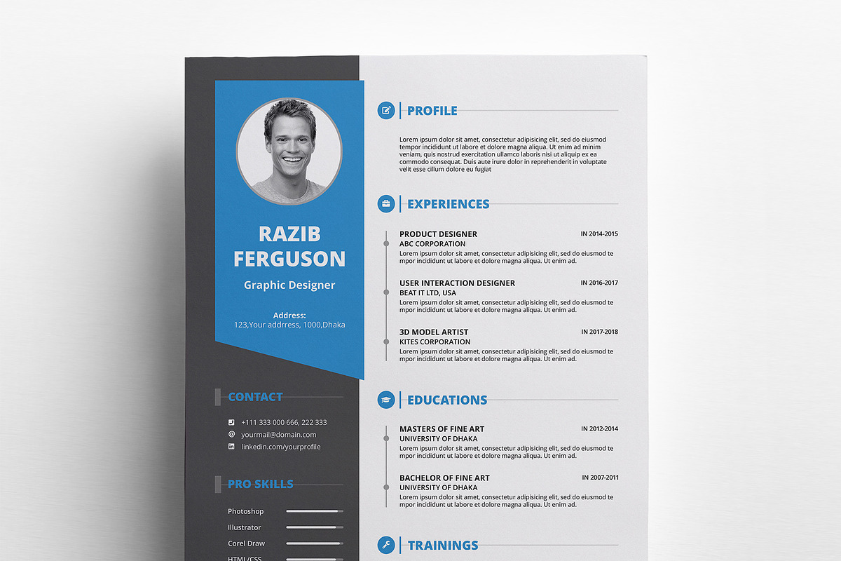 Resume, a Resume Template by Rongmistiry (Photo 2 of 8)