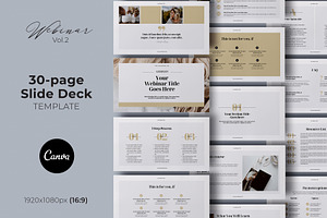 Webinar Slide Deck Canva Template