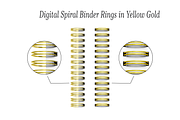Spiral Digital Binder Rings Set, an Object Graphic by 3PointsCreative (Thumbnail 2 of 6)