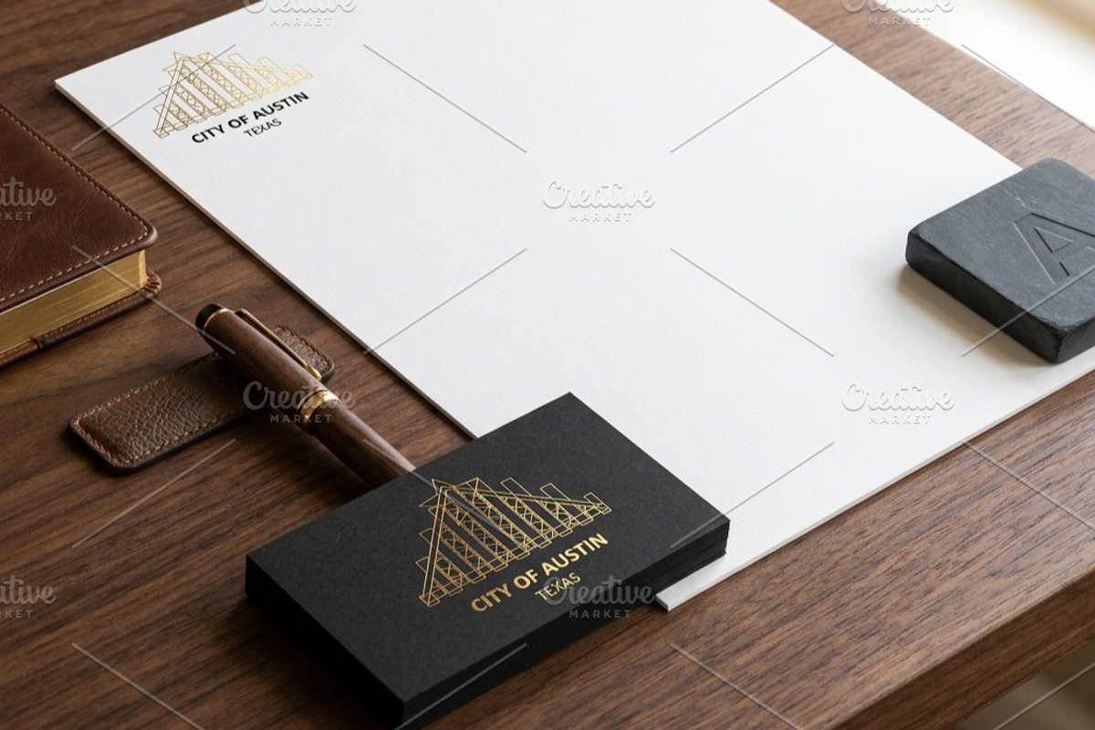 Austin Architectural Line-Art Logo, a Branding & Logo Template by Aura Canyon HQ (Photo 4 of 6)