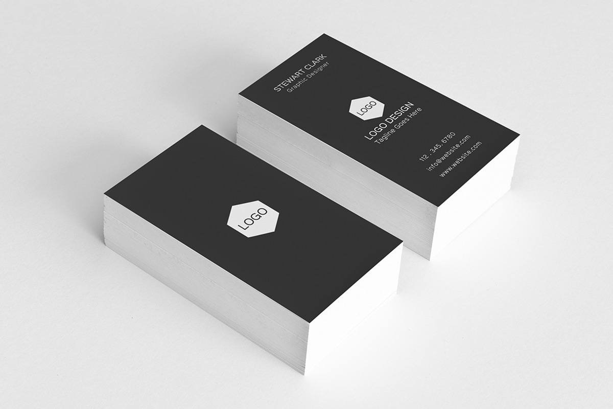 Simple Minimal Business Card, a Business Card Template by Shahjhan (Photo 6 of 6)