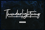 Thunderlightning Script, a Script Font by The Branded Quotes (Thumbnail 1 of 9)