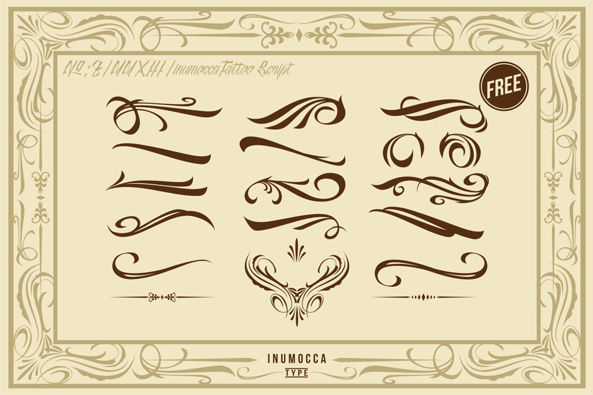 inuTattoo Script + Poster Vector preview 4