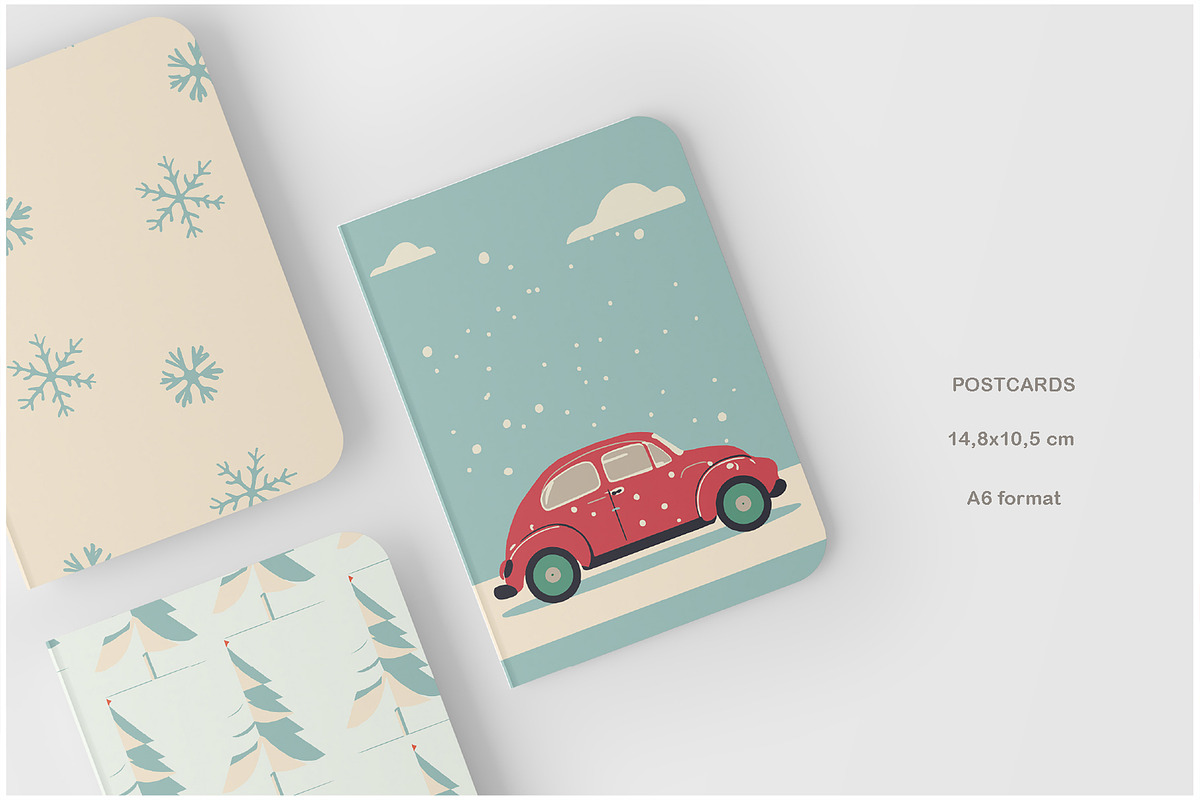 Сhristmas illustrations.Winter cards, a Seasonal Illustration by NatalieArtsDenysenko (Photo 5 of 10)