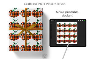 Plaid Procreate Brush Seamless