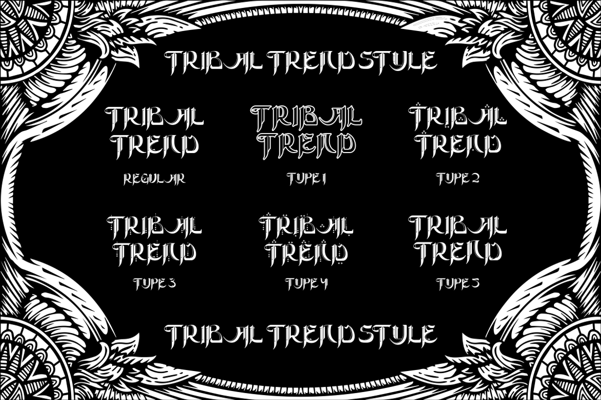 Tribalizm - New Tribal Concept Font, a Font by PutraCetol Studio (Photo 9 of 11)
