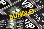 House Party Ticket&VIP pass bundle, an Invitation Template by Konakchiev (Thumbnail 1 of 7)