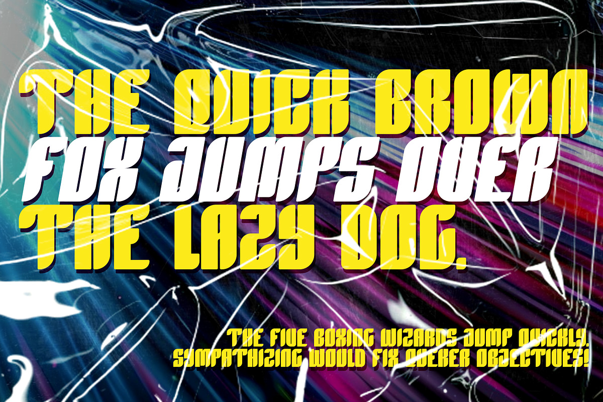 Soulneo Display Y2k Typeface Font, a Sans Serif Font by dansdesign (Photo 6 of 12)