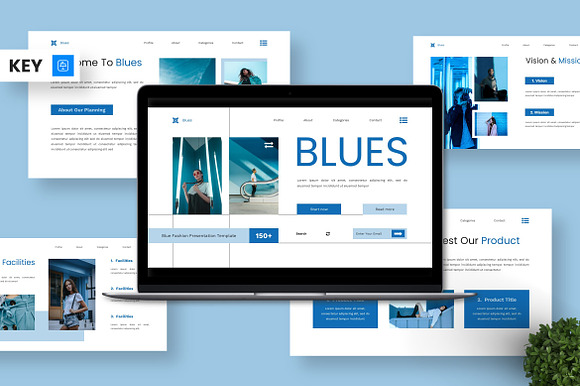 Blues - Blue Fashion Keynote preview 7