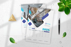 Wall Calendar 2024 Template