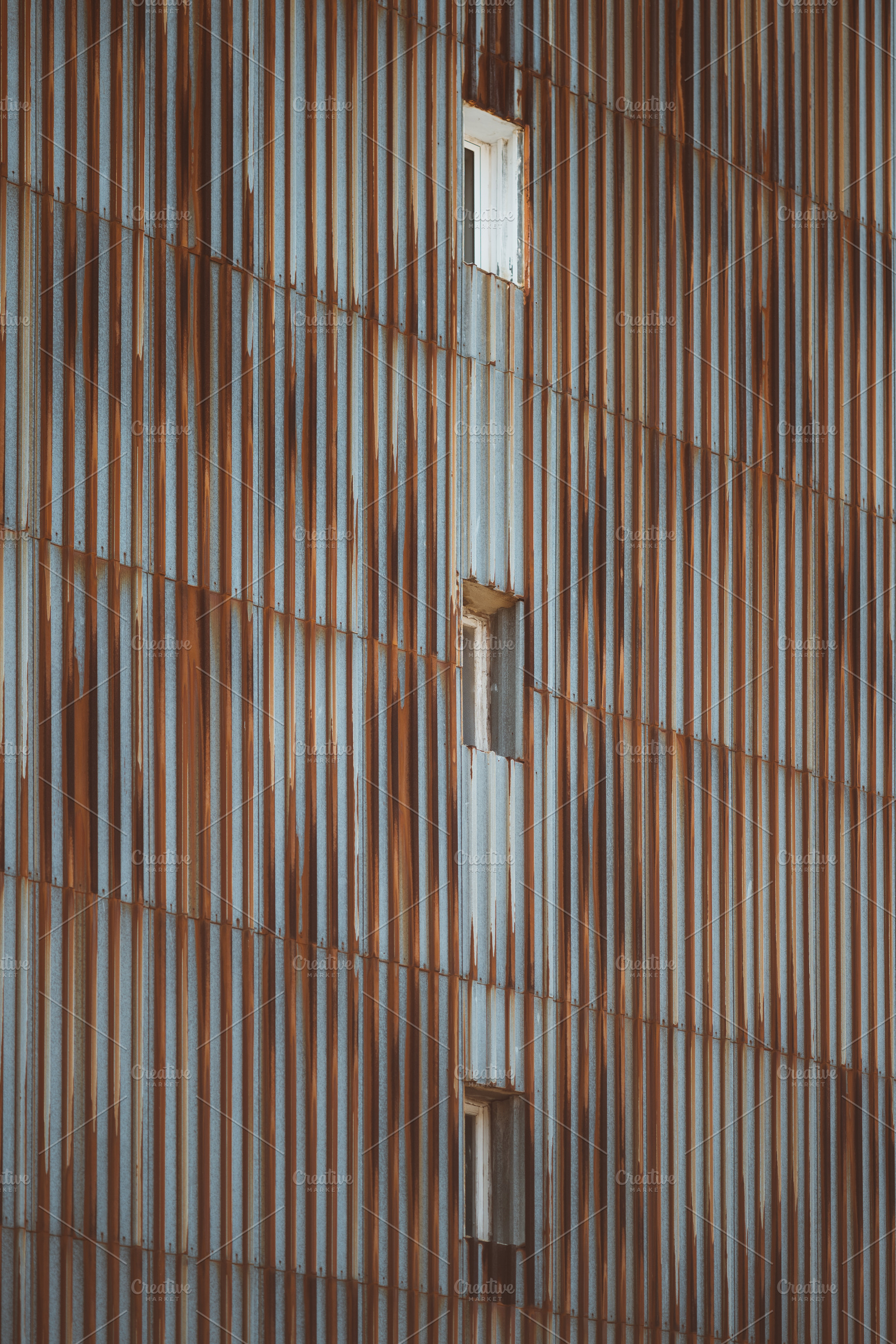 Rusted corrugated metal wall, an Architecture Photo by SkyNext