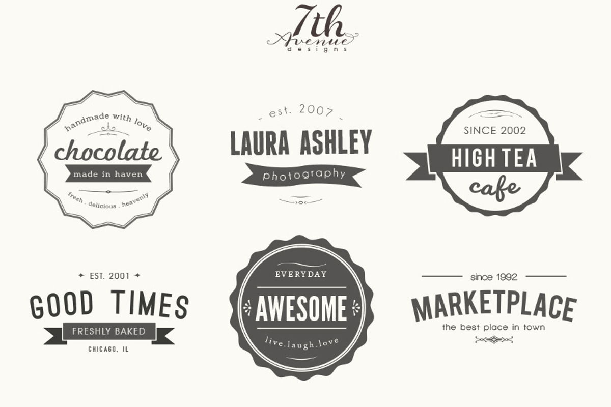 Vintage Logo and Badges 1 preview 4