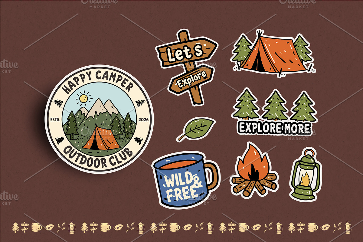 Buddy Camp Hand Drawn Font & Doodles, a Handwritten Font by Aftershift (Photo 3 of 8)