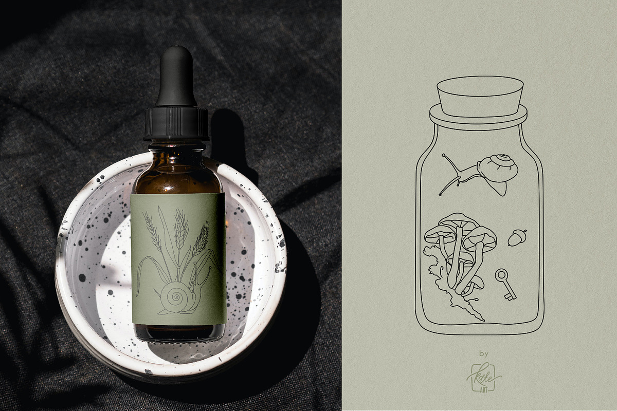 COTTAGECORE HERBARIUM, an Object Illustration by Kate Art (Photo 15 of 22)