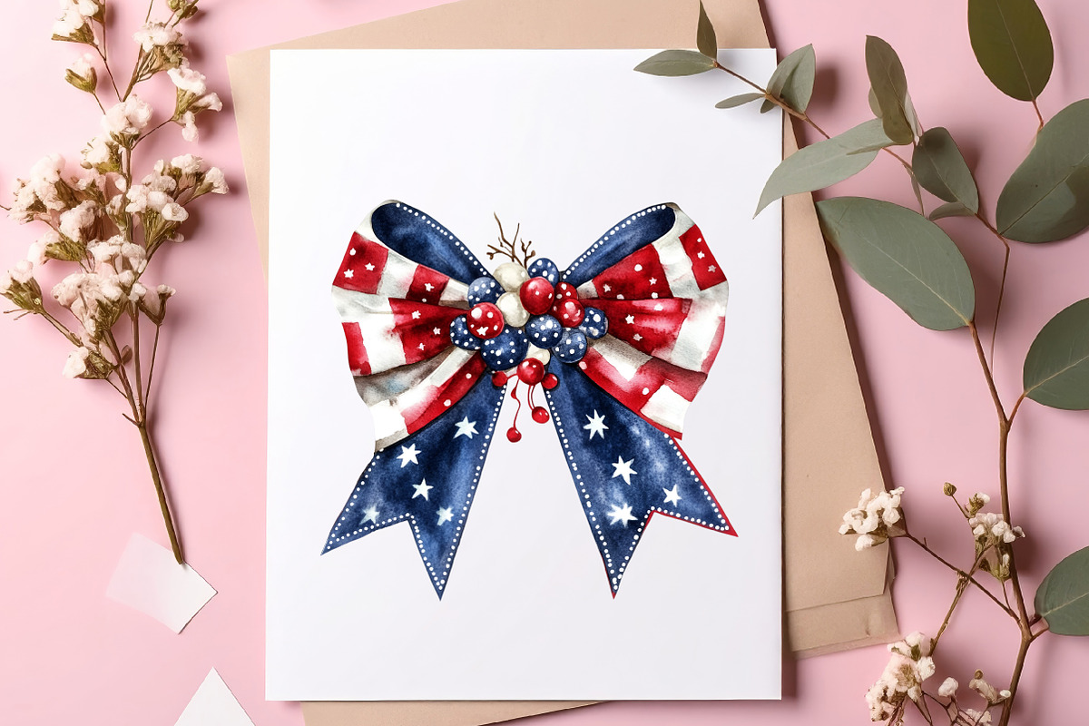 Watercolor 4th Of July Clipart, an Illustration by SinaCreation (Photo 5 of 9)