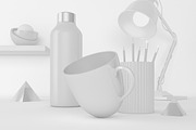 Tapered Mug Desktop Mockup, a Cups & Container Mockup by Qaleb Studio (Thumbnail 2 of 2)