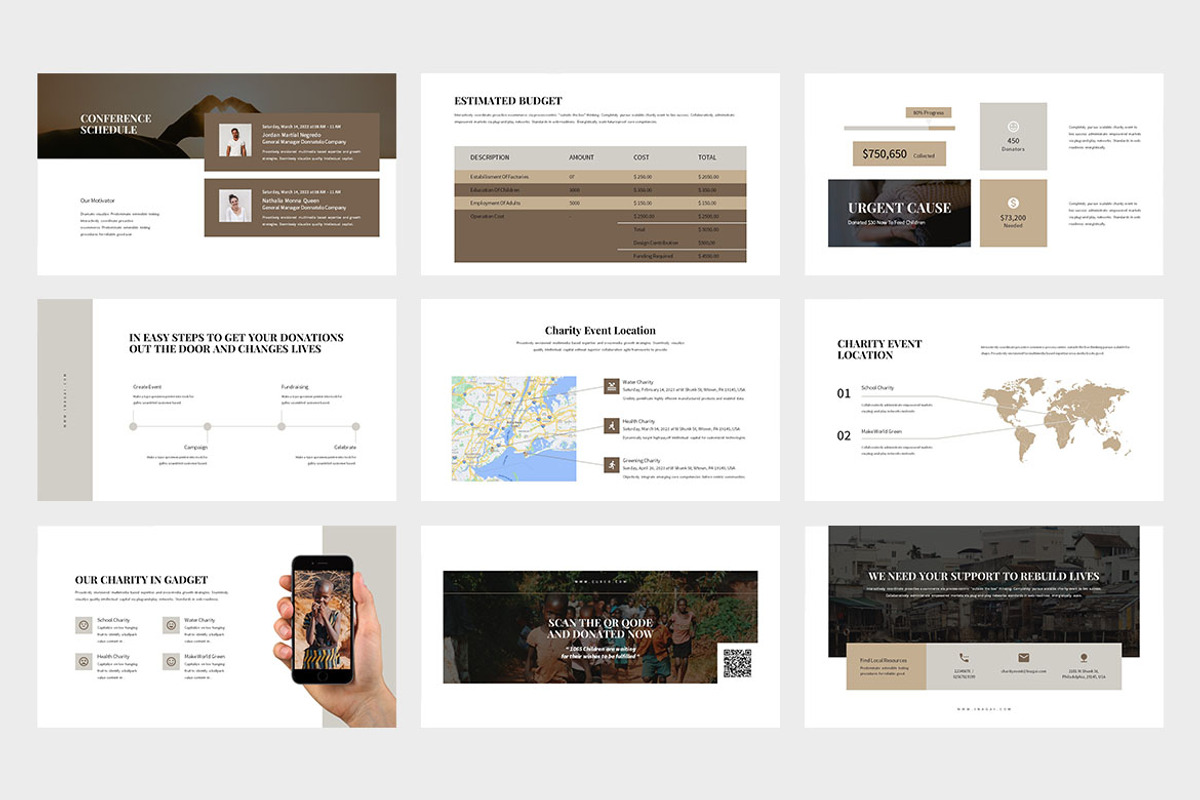 Inagai : Charity Google Slides, a Presentation Template by Punkl Camp (Photo 4 of 9)