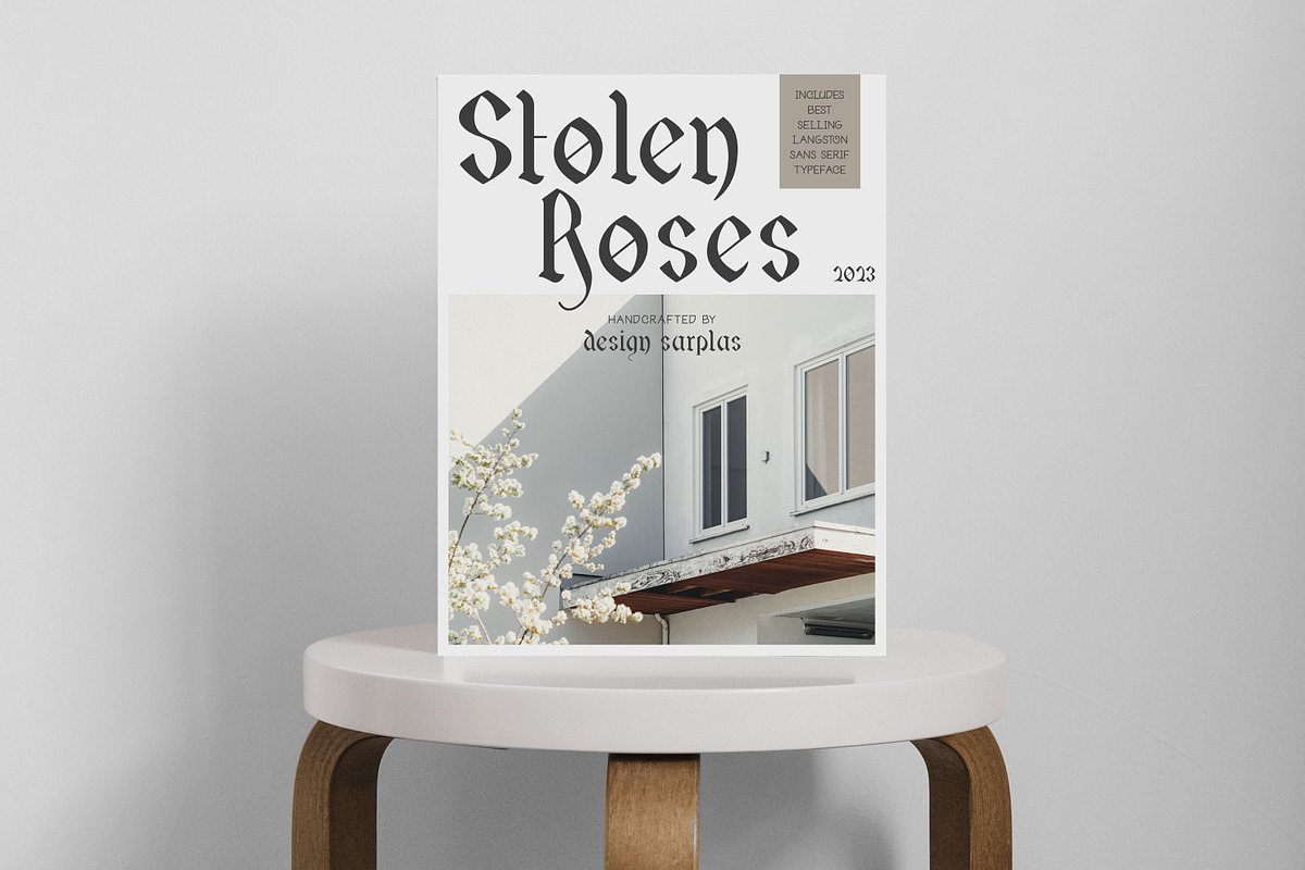Stolen Roses Font + BONUS FONT, a Blackletter Font by Design Surplus (Photo 2 of 4)