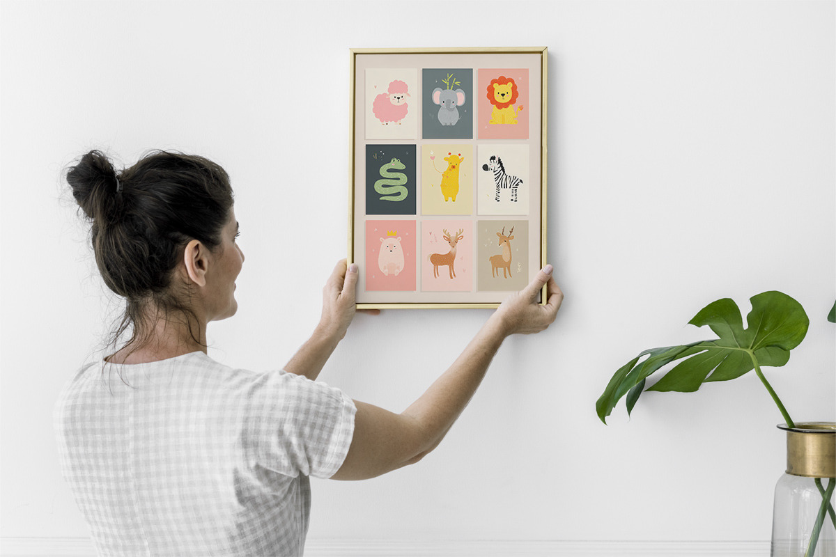 Safari Animal Nursery Wall Art Set, a Poster Template by Pixeness Studio (Photo 6 of 6)