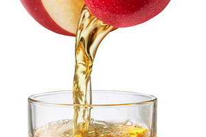 Glass of apple juice and juice, a Food & Drink Photo by Volff