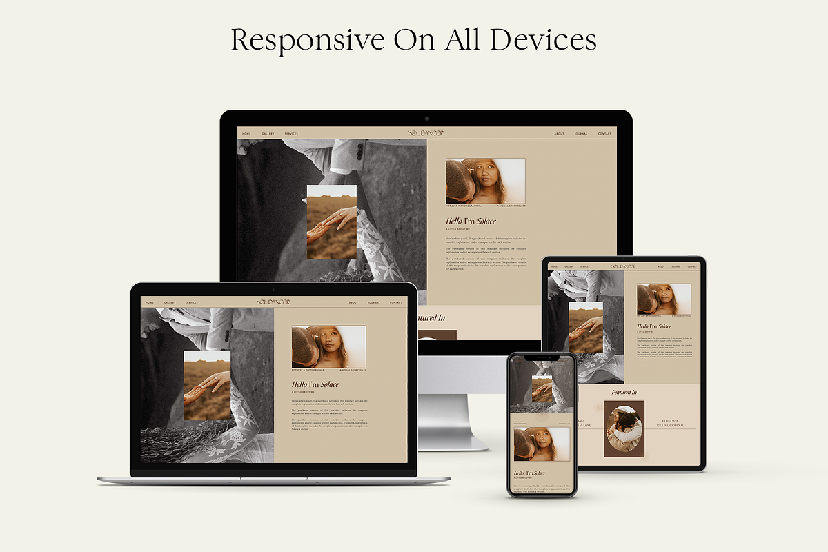 Earthy | Showit Website Template, a Websites & App Template by Studio Leelou (Photo 4 of 13)