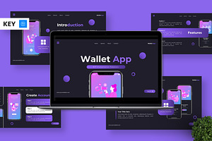 Wallet App - Keynote Templates, a Presentation Template by Deepslide Studio