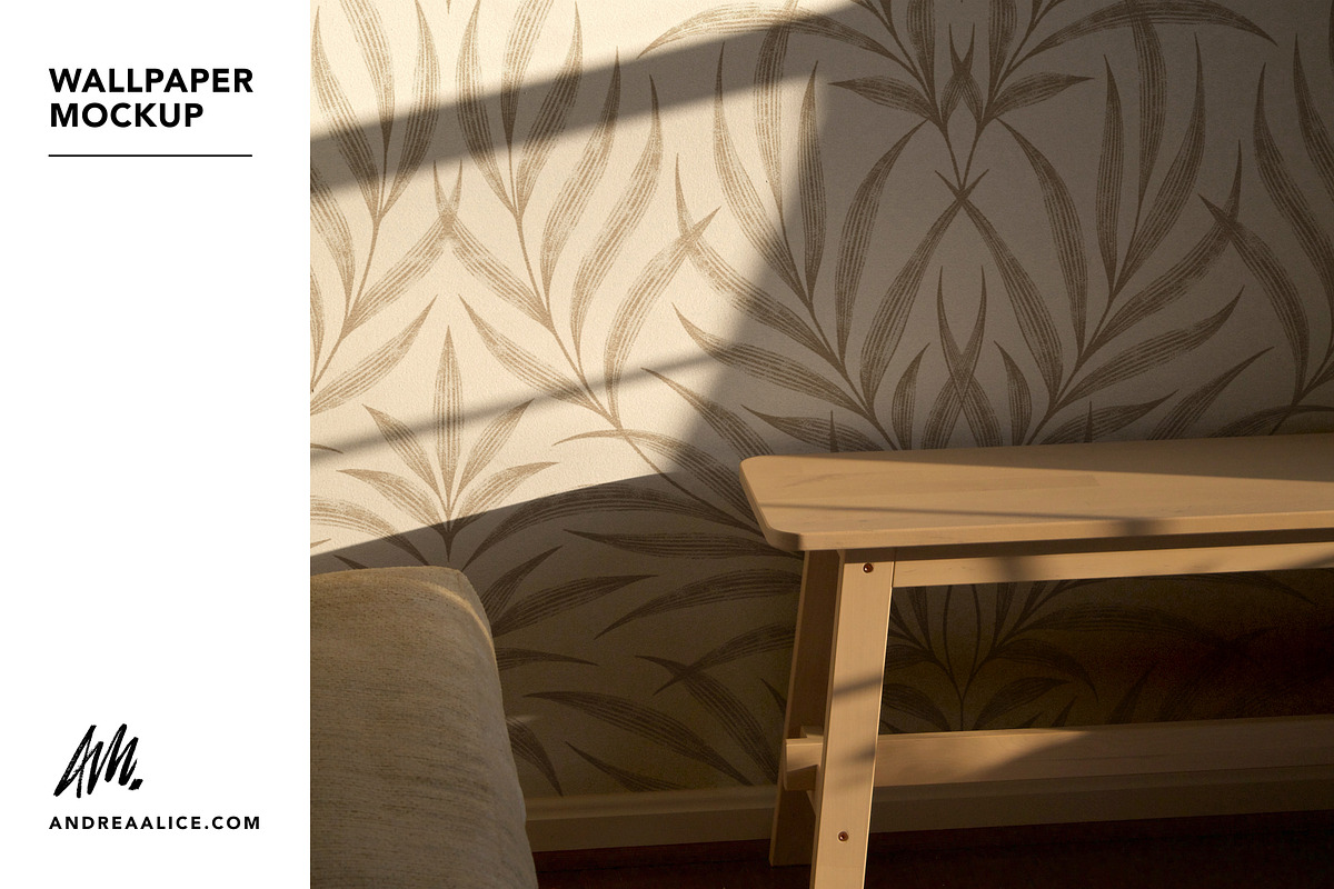 Wallpaper Mockup - Side Table, a Household Mockup by Andrea Muller (Photo 1 of 6)