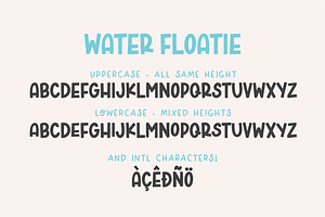 WATER FLOATIE Display Font