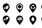 Modern location pin silhouettes, an Illustration by Amazin_art (Thumbnail 15 of 31)