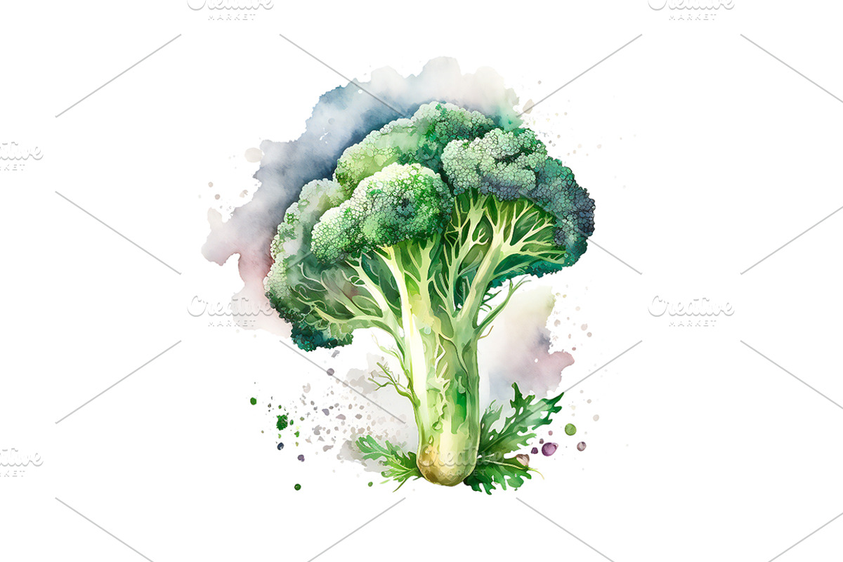 Vegetables Watercolor Illustration, a Food Illustration by Graxaim Mock-up (Photo 5 of 6)