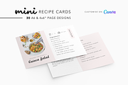 30 Mini Recipe Cards Canva Template, a Card Template by White Dreamers (Thumbnail 1 of 9)
