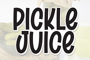Pickle Juice | Script Font, a Script Font by Scratchones (Thumbnail 1 of 8)