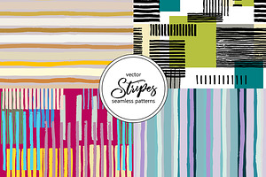 Abstract Seamless Patterns: Stripes
