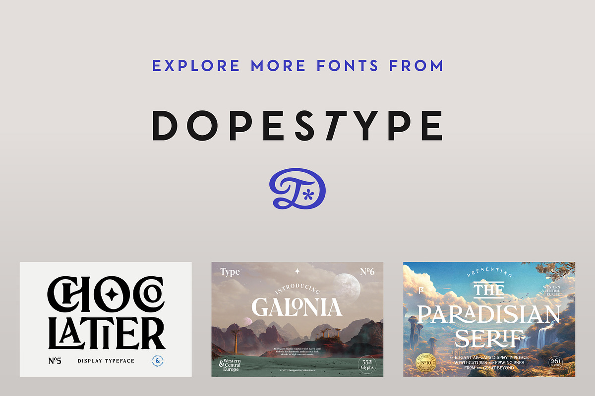 Creolia Typeface, a Serif Font by Dopestype (Photo 12 of 12)
