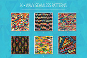 Wavy mosaic patterns, a Pattern Graphic by Gudiny (Thumbnail 5 of 6)