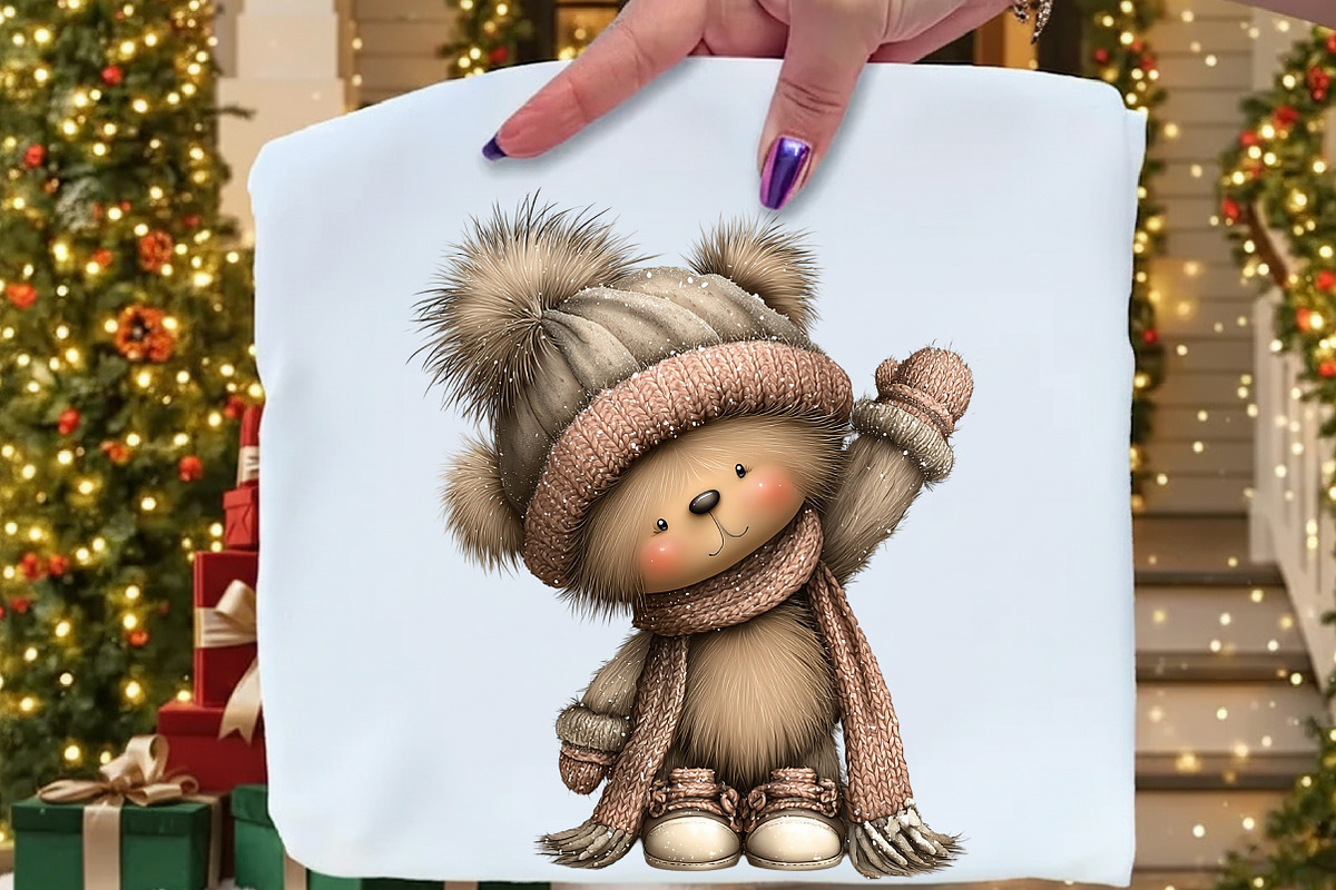 Cute Winter Animals Clipart, an Illustration by Craft Nest (Photo 6 of 10)