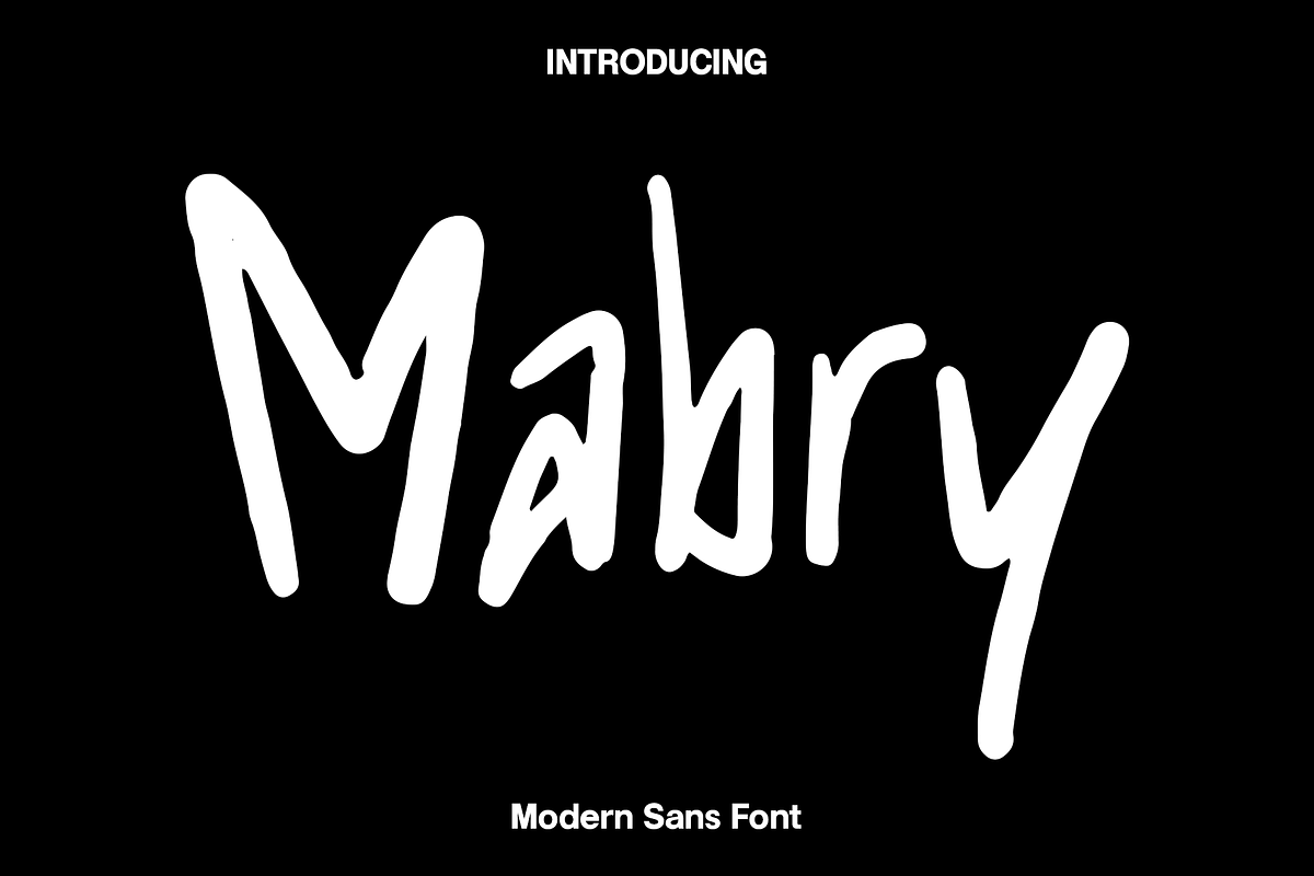Mabry - Modern Sans Font, a Sans Serif Font by Luna Shop (Photo 1 of 3)