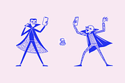 Playful Halloween Characters, a Seasonal Illustration by Danil Polshin (Thumbnail 2 of 10)