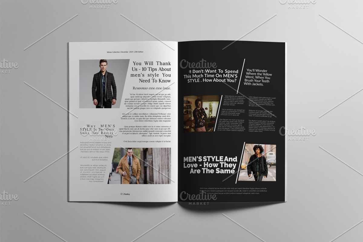 The Best Fashion Magazine Layout, a Magazine Template by Swayang (Photo 6 of 18)